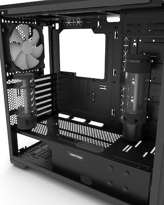 Phanteks Enthoo Pro M Tempered Glass Turnul Midi Cutie de calculator cu fereastră laterală Negru
