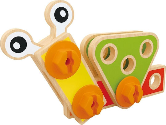 Hape Holz-Bauspielzeug Basic Builder Set für Kinder ab 3+ Jahre alt Jahren