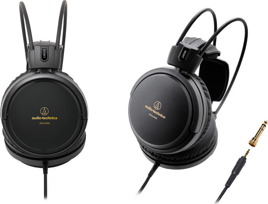 Audio Technica ATHA550Z Ενσύρματα Over Ear HiFi Ακουστικά Μαύρα