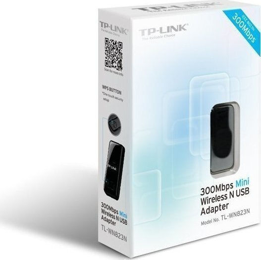 TP-LINK TL-WN823N Αντάπτορας Δικτύου USB με Ασύρματη Σύνδεση Wi-Fi 300Mbps (Πρότυπο v1)