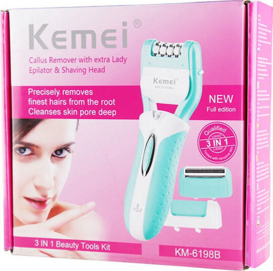 Kemei Σετ Αποτρίχωσης Epilator για το Σώμα KM-6198B
