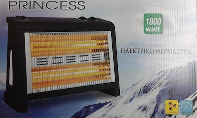 Princess Q-2000 Quartz Heater with Thermostat and Fan 1800W