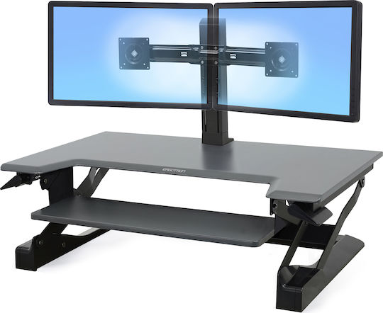 Ergotron WorkFit-T Sit-Stand Desktop Workstation Επιτραπέζια Βάση Πύργου Υπολογιστή 33-397-085