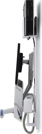 Ergotron StyleView Sit-Stand Combo System with Worksurface Perete Suport Monitor până la 24" cu Braț