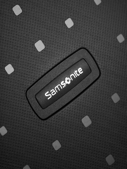 Samsonite S'cure Cabin Hard Black Suitcase With 4 Wheels Height 55cm