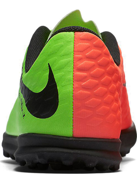 HYPERVENOM PHADE TF Ghete De Fotbal Pentru Copii Cu Talpă Cu Crampoane Verzi