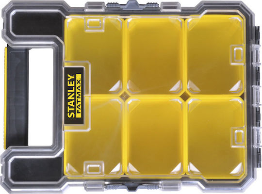 Stanley FatMax Tool Compartment Organiser 6 Slot with Removable Box Yellow 35x26x11cm
