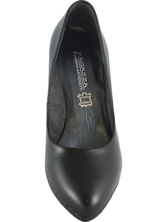 Anatomic Leather Black High Heels