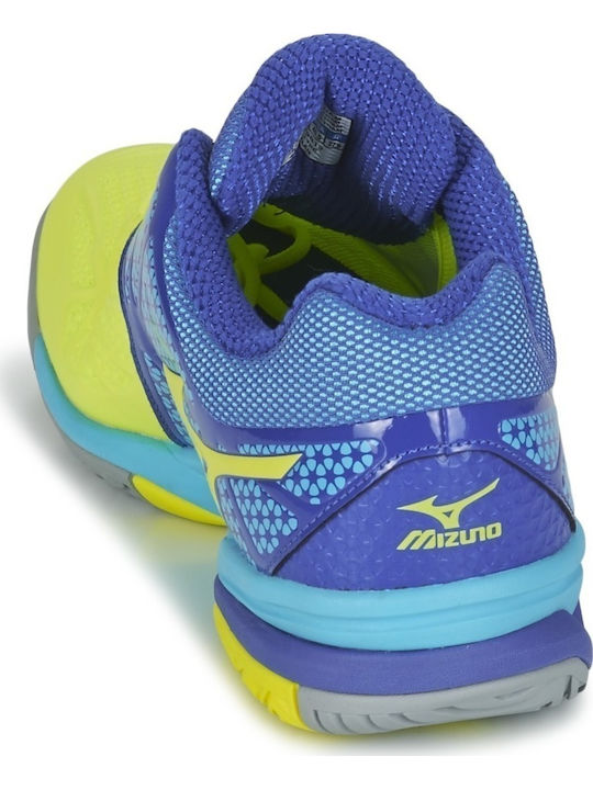 Mizuno Wave Exceed Tour 2 CC Ανδρικά Παπούτσια Τένις Κίτρινα για Όλα τα Γήπεδα