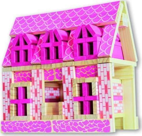 Alex Toys Wooden Building Blocks Doll House for 3+ Years 110 Pieces