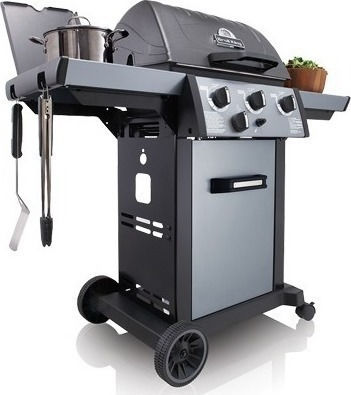 Broil King Royal 340 Ψησταριά Υγραερίου Μαντεμένιας Σχάρας 56x38εκ. με 3 Εστίες 8.8kW και Πλαϊνό Μάτι 2.7kW