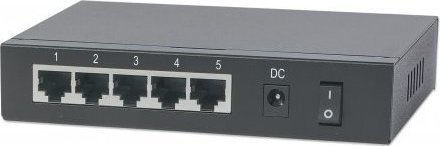 Intellinet 561082 Неуправляем L2 PoE Суич с 5 Гигабитови (1Gbps) Ethernet Порта