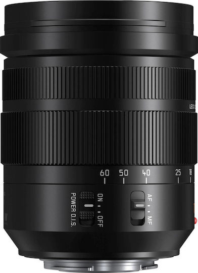 Panasonic Crop Obiectiv Foto Leica DG Vario-Elmarit 12-60mm f/2.8-4 Asph. Power OIS Zoom standard / Tele Zoom / Zoom cu unghi larg pentru Montura Micro Patru Treimi (MFT) Black