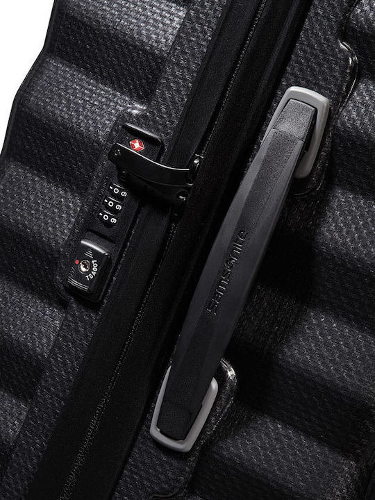 Samsonite Spinner Μεγάλη Βαλίτσα Ταξιδίου Σκληρή Μαύρη με 4 Ρόδες Ύψους 75εκ.