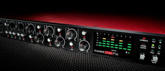 Focusrite Scarlett OctoPre Microphone Preamplifier 8 Channel with Phantom Power & 2 XLR Input