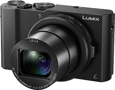 Panasonic Lumix DMC-LX15 Compact Φωτογραφική Μηχανή 20.1MP Οπτικού Ζουμ 3x με Οθόνη 3" και Ανάλυση Video 4K UHD Μαύρη