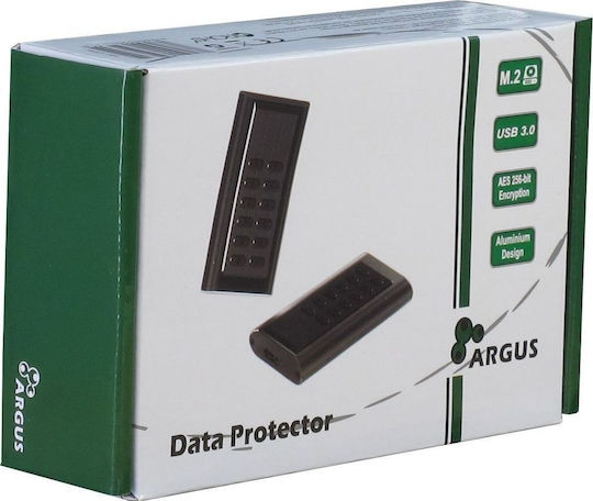 Inter-Tech Argus GD-MSLK01 Hard Drive Case M.2 SATA III with connection USB 3.0 in Schwarz color