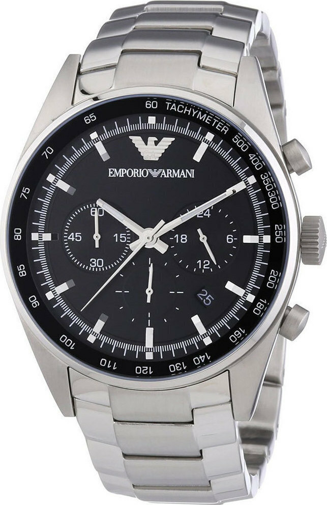 Emporio Armani Men's Watch 43mm Chronograph Battery with Silver