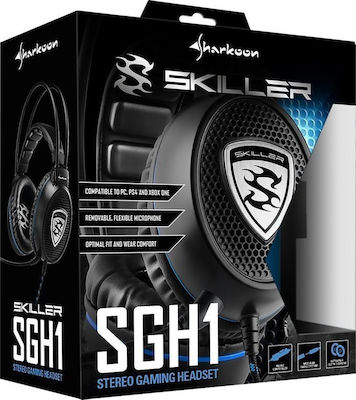Sharkoon Skiller SGH1 Over Ear Gaming Headset με σύνδεση 2x3.5mm / 3.5mm