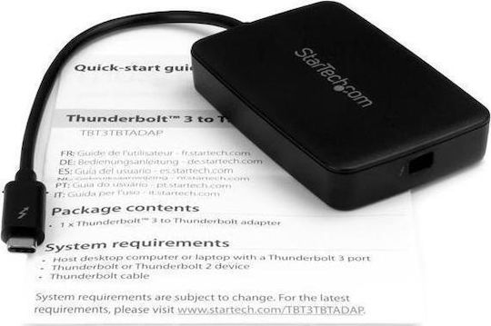 StarTech Μετατροπέας USB-C male σε Thunderbolt female 1τμχ TBT3TBTADAP