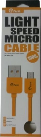 Gfun Regulär USB 2.0 auf Micro-USB-Kabel Gelb 1m (78-MUSBYL) 1Stück