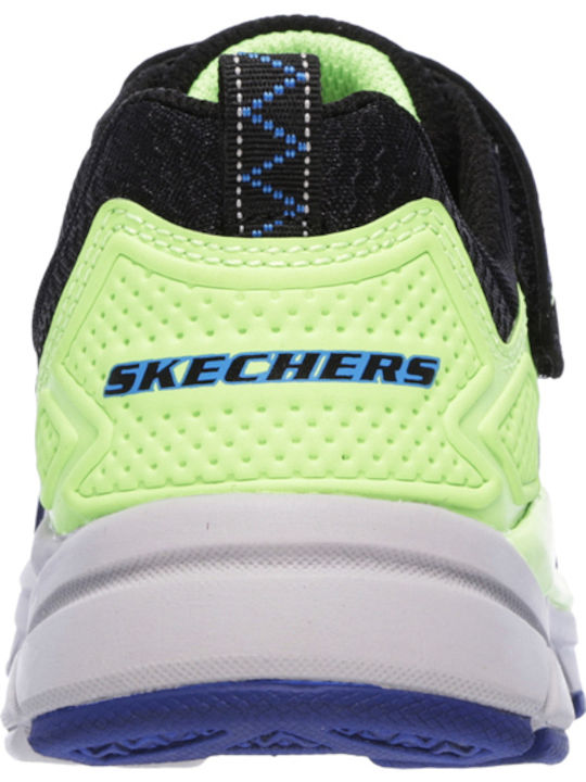 Lightweight Gore & Strap Sneak Kids Sports Shoes Running with Hoop & Loop Closure Navy Blue