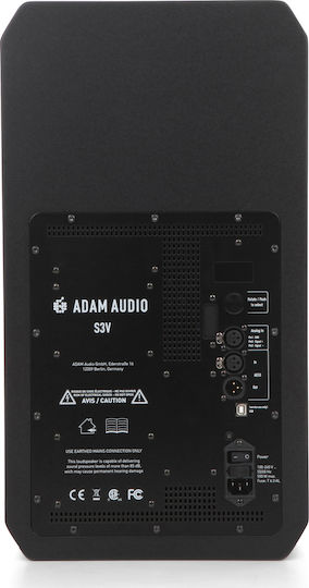 Adam S3V Ηχείo Studio Monitor 9" 850W (Τεμάχιο) Μαύρο