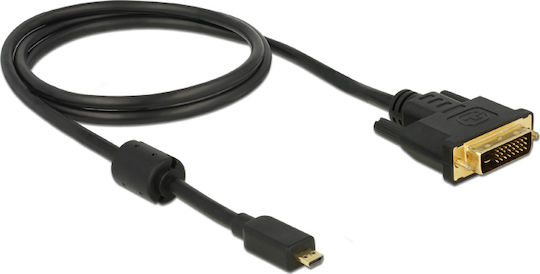 DeLock 2m DVI-D male to mini HDMI male Cable Black (83583)