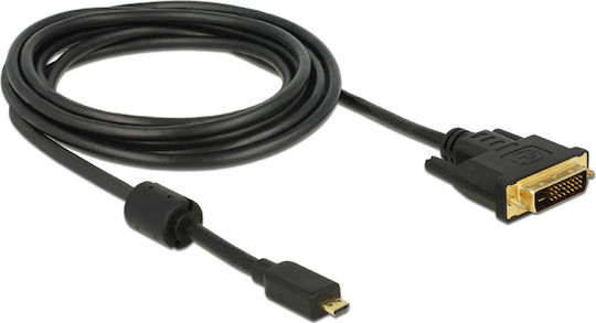 DeLock Kabel DVI-D-Stecker - Micro-HDMI-Stecker 2m Schwarz (83586)