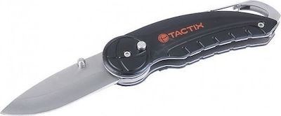 Tactix Pocket Knife Black with Blade made of Stainless Steel