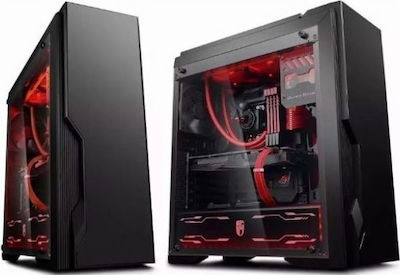 Deepcool Dukase Liquid Gaming Midi Tower Computer Case with Window Panel Black