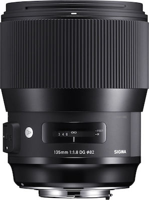 Sigma Full Frame Φωτογραφικός Φακός 135mm f/1.8 DG HSM Art Telephoto για Canon EF Mount Black