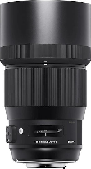 Sigma Full Frame Φωτογραφικός Φακός 135mm f/1.8 DG HSM Art Telephoto για Canon EF Mount Μαύρος