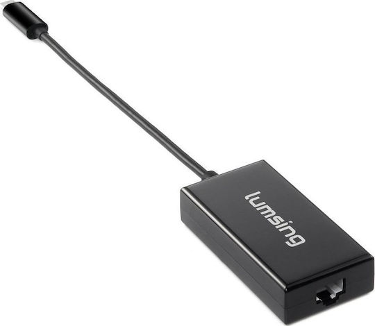 Lumsing USB 3.1 Type-C to RJ45 Hub 2 USB 3.0 Ports with USB-C Connection Ethernet
