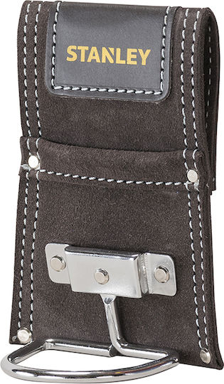 Stanley Leather Tool Belt Case with 2 Compartments and Hammer Slot