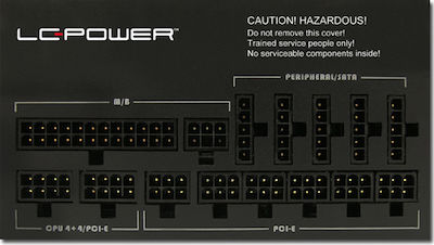 LC-Power LC1000 Ver.2.4 1000W Τροφοδοτικό Υπολογιστή Full Modular 80 Plus Platinum