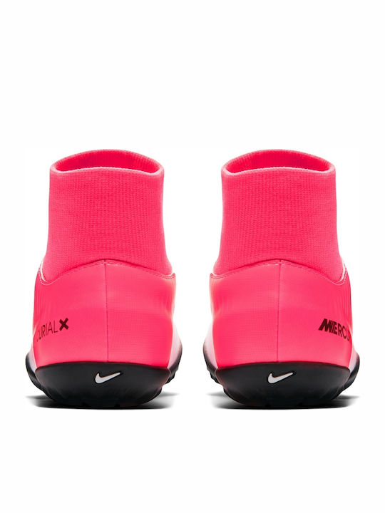 Jr Mercurialx Victory 6 DF Turf Kids Soccer Cleats & Shoes Fuchsia