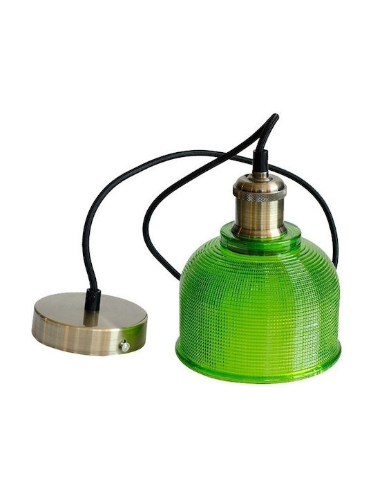 V-TAC Lustră O singură lumină Bell pentru soclu E27 Verde