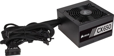 Corsair CX Series CX650 650W Τροφοδοτικό Υπολογιστή Full Wired 80 Plus Bronze