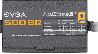 EVGA 500 BQ 500W Τροφοδοτικό Υπολογιστή Semi Modular 80 Plus Bronze