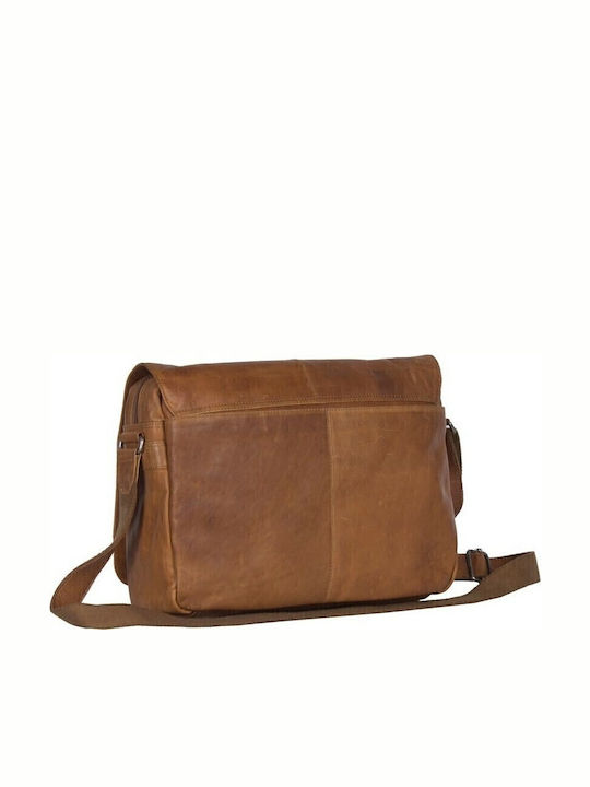 Leather Men's Bag Messenger Tabac Brown