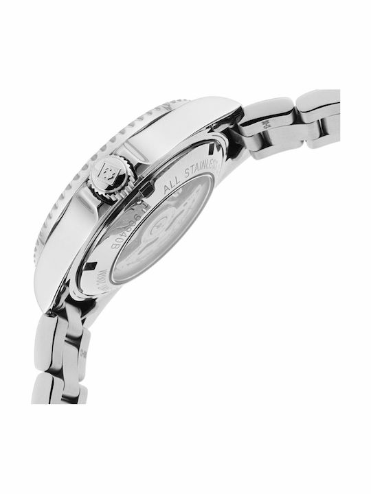 Invicta Pro Diver Herrenuhr 40mm Automatisch mit Silber Metallarmband