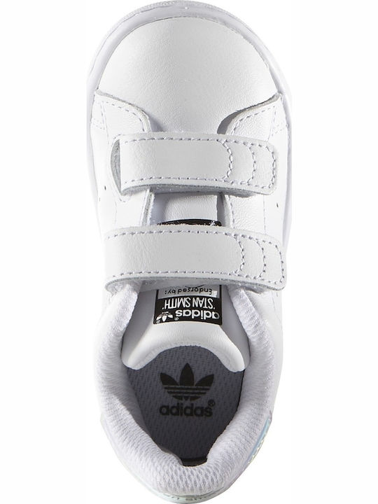 Stan Smith STAN SMITH CF I Kids Sneakers with Scratch Cloud White / Silver Metallic