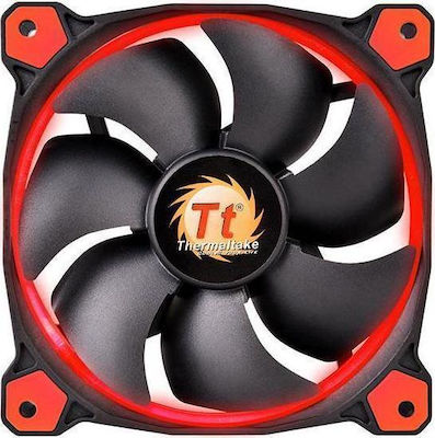 Thermaltake Riing 12 High Static Pressure Case Fan 120mm (1500rpm / 40.6cfm) με Κόκκινο Φωτισμό και Σύνδεση 3-Pin 3τμχ