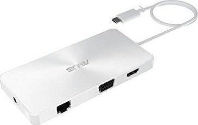 Asus AH001-1A USB-C Docking Station with HDMI 4K PD Ethernet and Support for 2 Monitors Silver