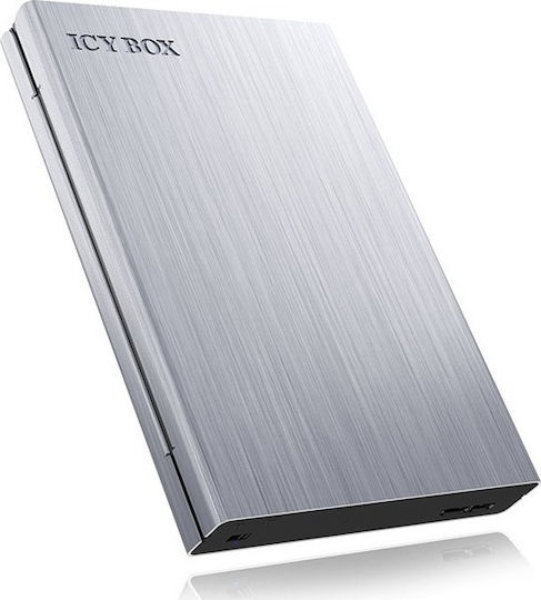 Icy Box Θήκη για Σκληρό Δίσκο 2.5" SATA III με σύνδεση USB 3.0 σε Ασημί χρώμα