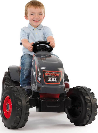 Kids Foot-to-Floor Ride On Tractor with Trailer & Pedal Stronger XXL Red