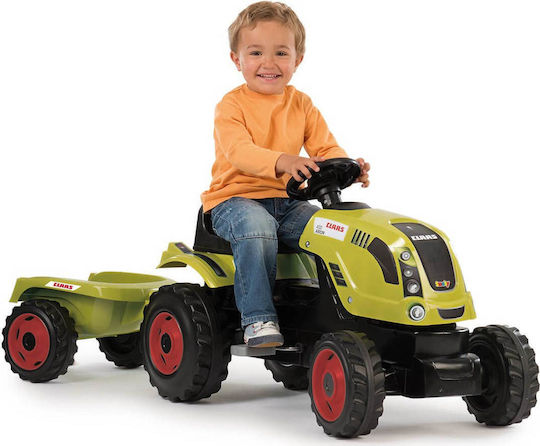 Kids Foot-to-Floor Ride On Tractor with Trailer & Pedal Claas Farmer XL Green