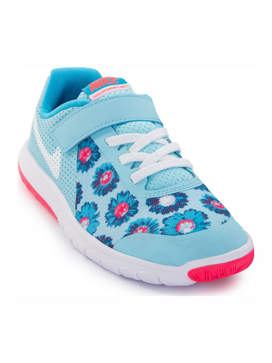 Flex Experience Flex Experience 5 Print PS Kids Sports Shoes Running with Hoop & Loop Closure Light Blue