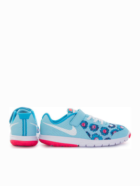 Flex Experience Flex Experience 5 Print PS Kids Sports Shoes Running with Hoop & Loop Closure Light Blue